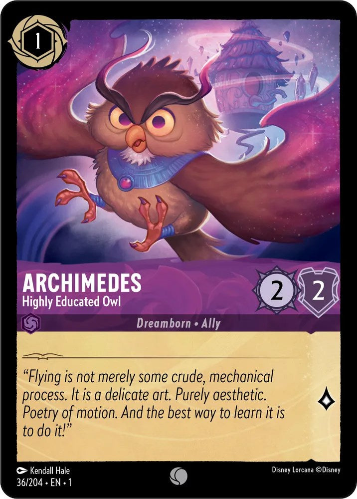 Archimedes - Highly Educated Owl (36/204) [The First Chapter] | Grognard Games