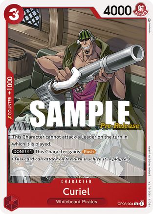 Curiel (OP03-004) - Pillars of Strength Pre-Release Cards | Grognard Games
