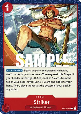 Striker (OP03-020) - Pillars of Strength Pre-Release Cards | Grognard Games