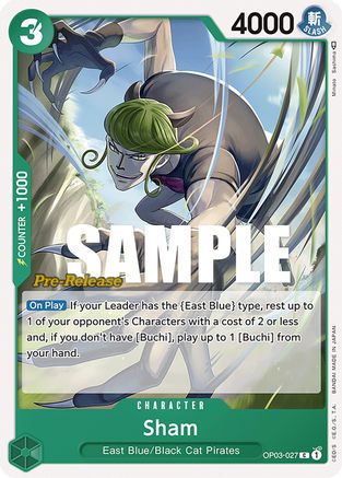 Sham (OP03-027) - Pillars of Strength Pre-Release Cards | Grognard Games