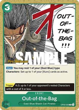Out-of-the-Bag (OP03-036) - Pillars of Strength Pre-Release Cards | Grognard Games