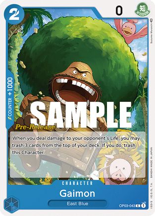 Gaimon (OP03-043) - Pillars of Strength Pre-Release Cards | Grognard Games