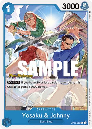 Yosaku & Johnny (OP03-053) - Pillars of Strength Pre-Release Cards | Grognard Games