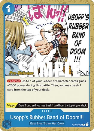 Usopp's Rubber Band of Doom!!! (OP03-054) - Pillars of Strength Pre-Release Cards | Grognard Games