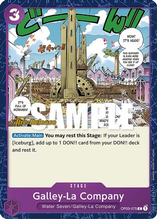 Galley-La Company (OP03-075) - Pillars of Strength Pre-Release Cards | Grognard Games