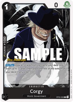 Corgy (OP03-083) - Pillars of Strength Pre-Release Cards | Grognard Games
