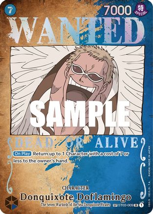 Donquixote Doflamingo (Wanted Poster) (ST03-009) - Pillars of Strength Foil | Grognard Games