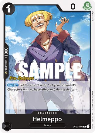 Helmeppo (OP03-091) - Pillars of Strength Pre-Release Cards | Grognard Games