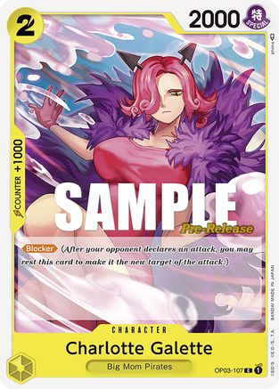 Charlotte Galette (OP03-107) - Pillars of Strength Pre-Release Cards | Grognard Games