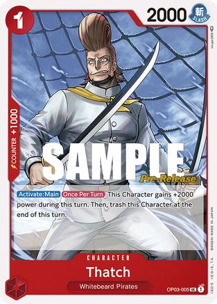 Thatch (OP03-005) - Pillars of Strength Pre-Release Cards | Grognard Games