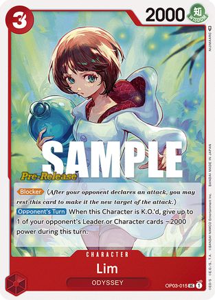 Lim (OP03-015) - Pillars of Strength Pre-Release Cards | Grognard Games