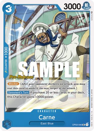 Carne (OP03-045) - Pillars of Strength Pre-Release Cards | Grognard Games