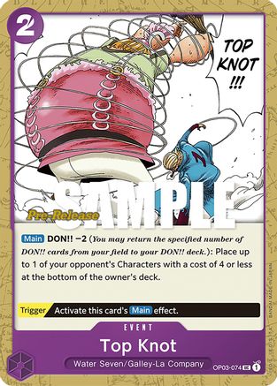 Top Knot (OP03-074) - Pillars of Strength Pre-Release Cards | Grognard Games