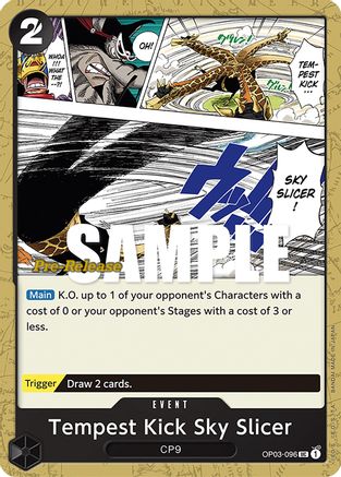 Tempest Kick Sky Slicer (OP03-096) - Pillars of Strength Pre-Release Cards | Grognard Games