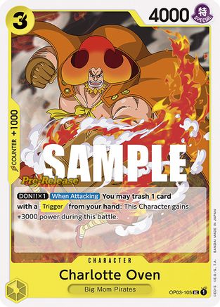 Charlotte Oven (OP03-105) - Pillars of Strength Pre-Release Cards | Grognard Games