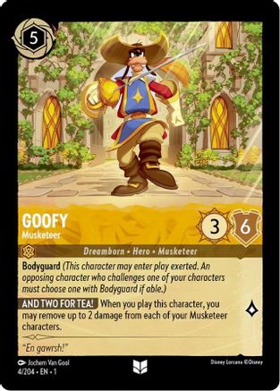 Goofy - Musketeer (4/204) [The First Chapter] | Grognard Games