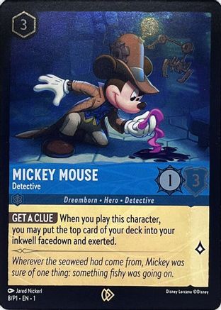 Mickey Mouse - Detective (8) [Promo Cards] | Grognard Games