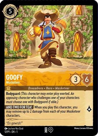 Goofy - Musketeer (12/P1) [Promo Cards] | Grognard Games