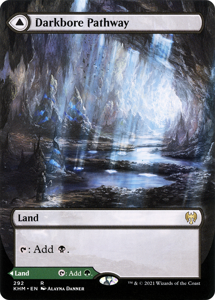 Darkbore Pathway // Slitherbore Pathway (Borderless Alternate Art) [Kaldheim] | Grognard Games