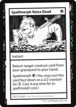 Spellmorph Raise Dead (2021 Edition) [Mystery Booster Playtest Cards] | Grognard Games