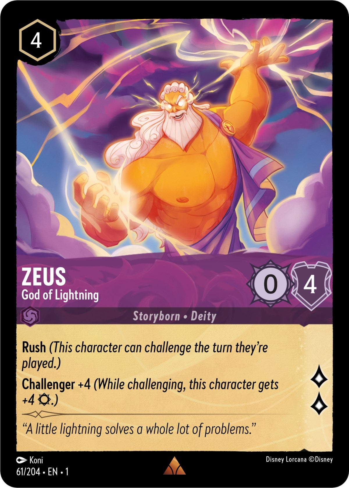 Zeus - God of Lightning (61/204) [The First Chapter] | Grognard Games