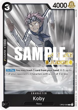 Koby (Judge) (OP02-098) - One Piece Promotion Cards Foil | Grognard Games