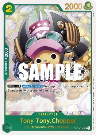 Tony Tony.Chopper (Store Championship Participation Pack) (OP02-034) - One Piece Promotion Cards Foil | Grognard Games