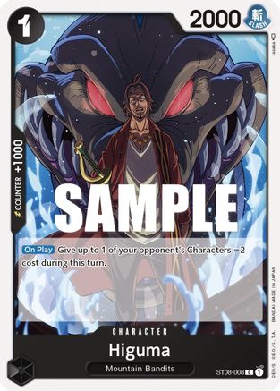 Higuma (ST08-008) - Starter Deck 8: Monkey.D.Luffy | Grognard Games
