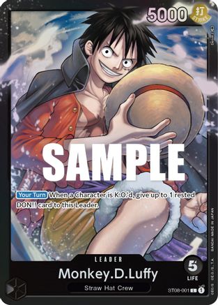 Monkey.D.Luffy (001) (ST08-001) - Starter Deck 8: Monkey.D.Luffy Foil | Grognard Games