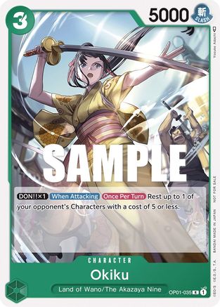 Okiku (Tournament Pack Vol. 4) (OP01-035) - One Piece Promotion Cards | Grognard Games