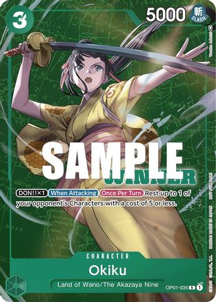 Okiku (Winner Pack Vol. 4) (OP01-035) - One Piece Promotion Cards Foil | Grognard Games
