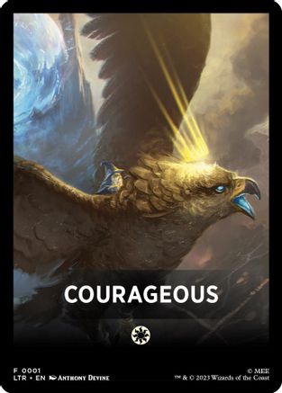 Courageous Theme Card (LTR-001) - The Lord of the Rings: Tales of Middle-earth | Grognard Games