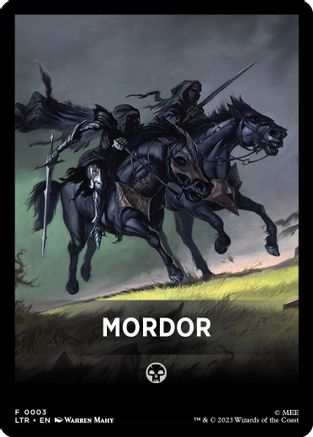 Mordor Theme Card (LTR-003) - The Lord of the Rings: Tales of Middle-earth | Grognard Games