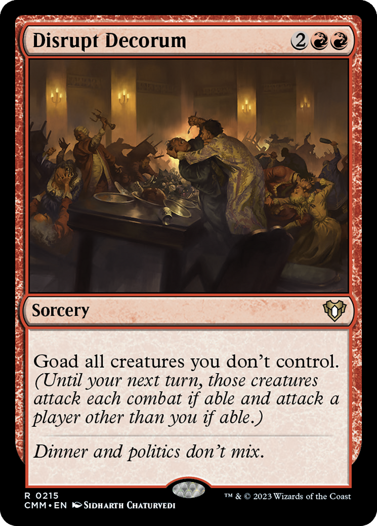 Disrupt Decorum [Commander Masters] | Grognard Games