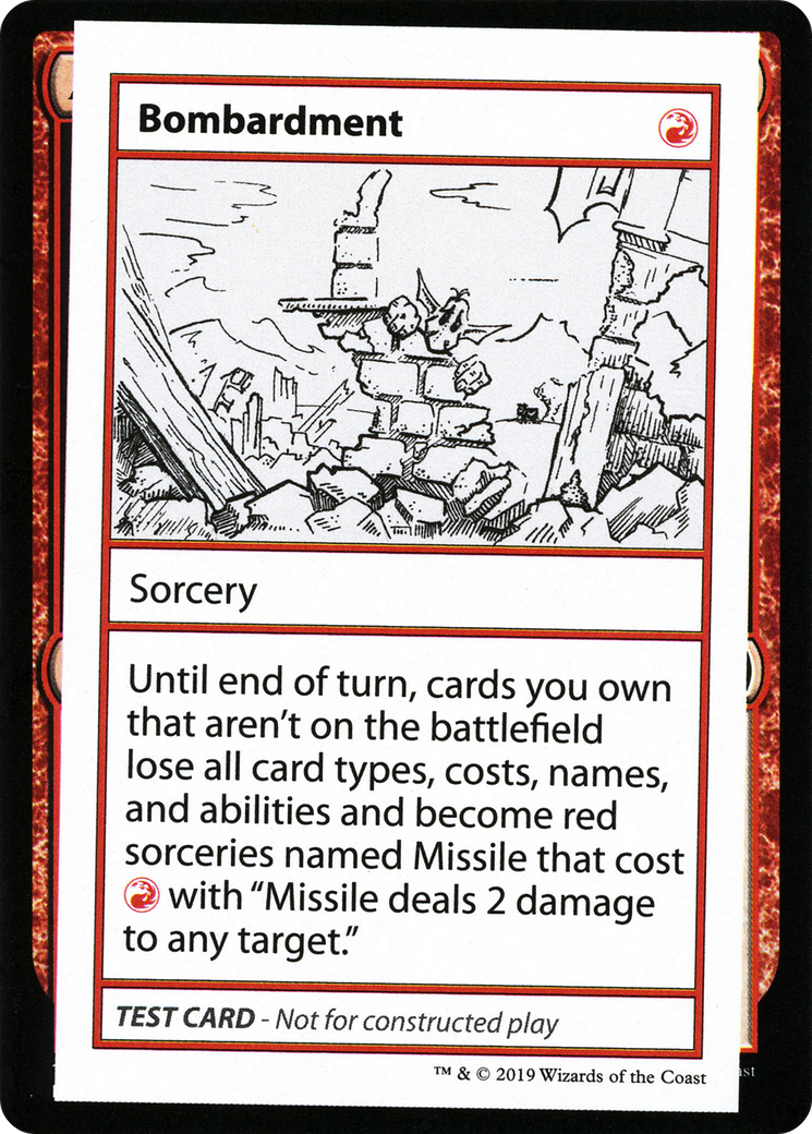 Bombardment (2021 Edition) [Mystery Booster Playtest Cards] | Grognard Games
