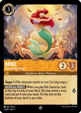 Ariel - Spectactular Singer (2/204) [The First Chapter] | Grognard Games