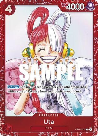 Uta (Premium Card Collection -ONE PIECE FILM RED Edition-) (OP01-005) - One Piece Promotion Cards Foil | Grognard Games
