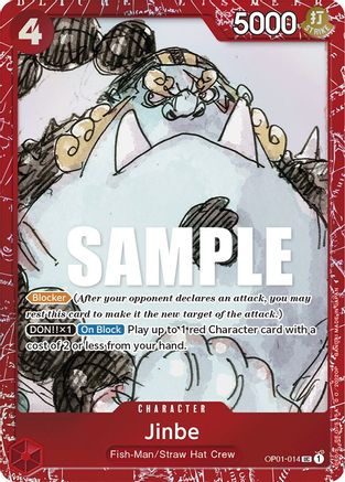 Jinbe (Premium Card Collection -ONE PIECE FILM RED Edition-) (OP01-014) - One Piece Promotion Cards Foil | Grognard Games