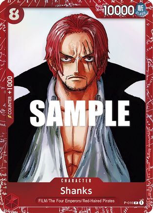 Shanks (Premium Card Collection -ONE PIECE FILM RED Edition-) (P-016) - One Piece Promotion Cards Foil | Grognard Games
