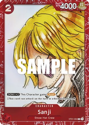 Sanji (Premium Card Collection -ONE PIECE FILM RED Edition-) (ST01-004) - One Piece Promotion Cards Foil | Grognard Games