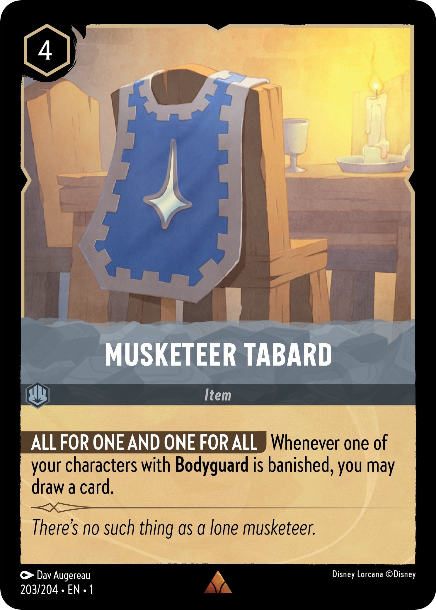 Musketeer Tabard (203/204) [The First Chapter] | Grognard Games