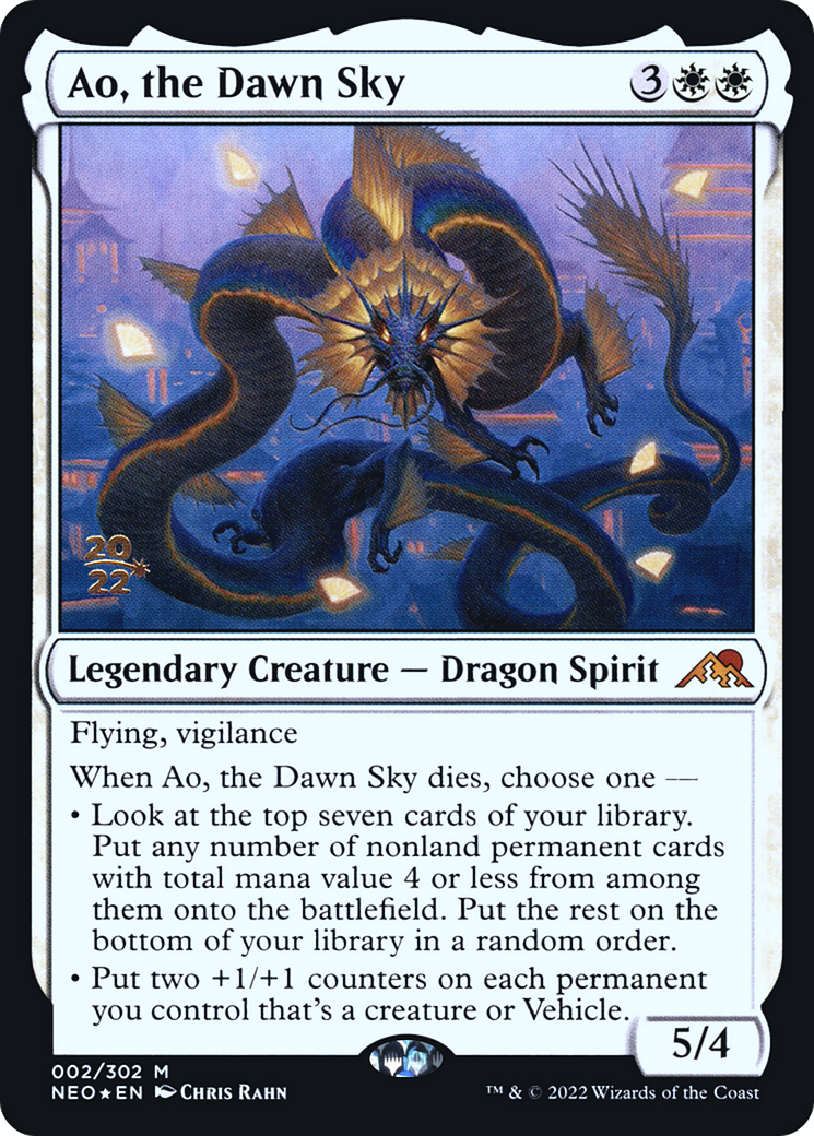 Ao, the Dawn Sky [Kamigawa: Neon Dynasty Prerelease Promos] | Grognard Games