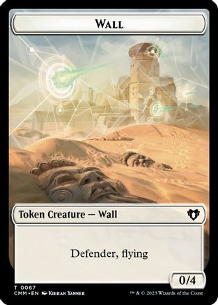 Wall // Kor Ally Double-Sided Token (CMM-67 // 64) - Commander Masters | Grognard Games