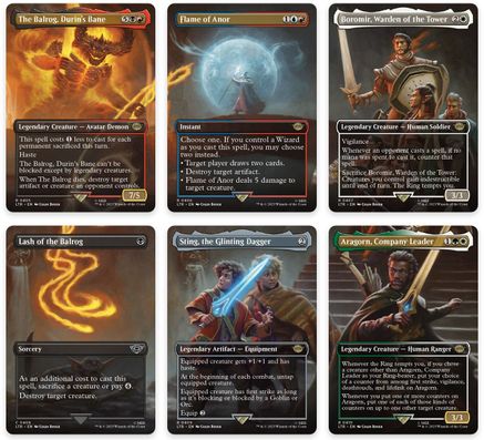 Bridge of Khazad-dum Scene [Set of 6] (LTR-405-410) - The Lord of the Rings: Tales of Middle-earth Foil | Grognard Games