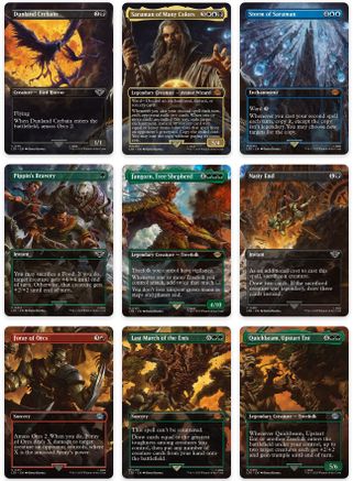 Isengard Destroyed Scene [Set of 9] (LTR-411-419) - The Lord of the Rings: Tales of Middle-earth Foil | Grognard Games