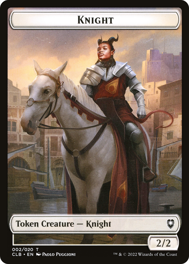 Knight (CLB-002) - Battle for Baldur's Gate Tokens Foil | Grognard Games