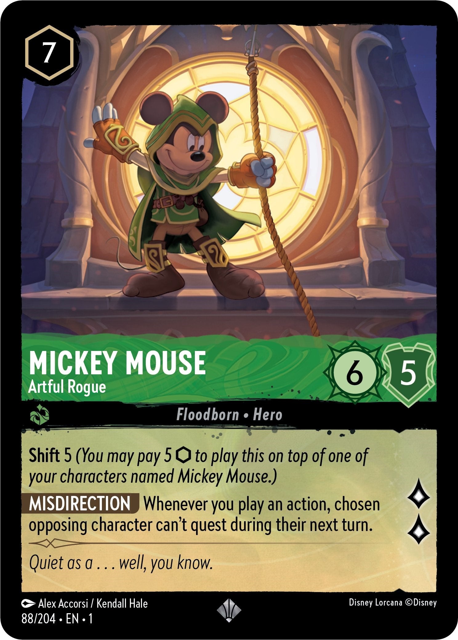 Mickey Mouse - Artful Rogue (88/204) [The First Chapter] | Grognard Games