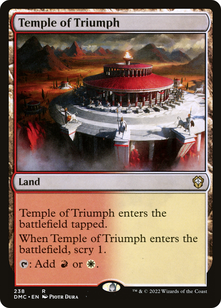 Temple of Triumph [Dominaria United Commander] | Grognard Games