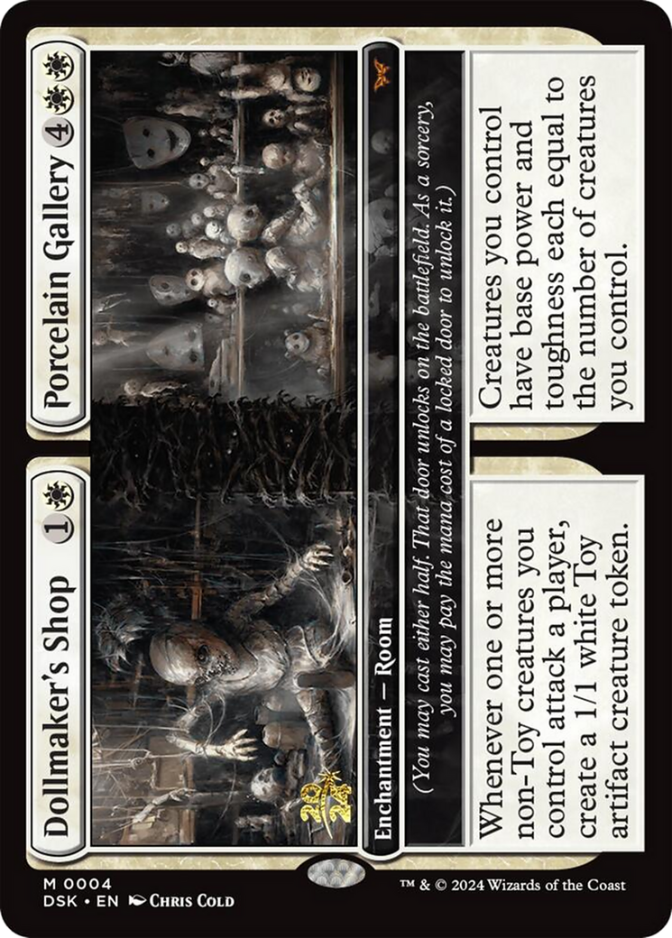 Dollmaker's Shop // Porcelain Gallery [Duskmourn: House of Horror Prerelease Promos] | Grognard Games