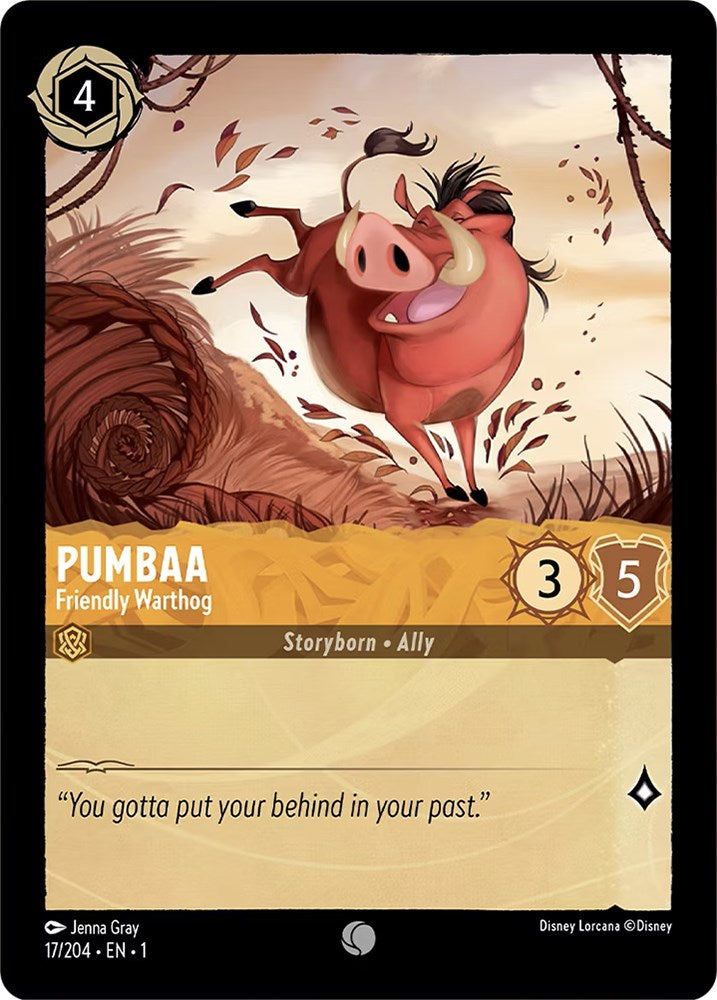 Pumbaa - Friendly Warthog (17/204) [The First Chapter] | Grognard Games